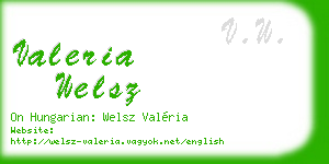 valeria welsz business card